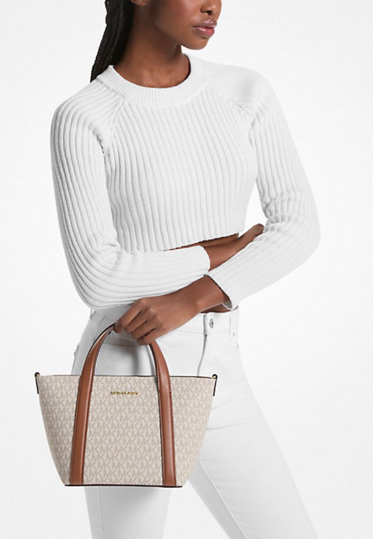 Pratt Small Signature Logo Tote Bag Vanilla