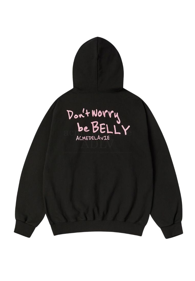 RABBIT BELLY Hoodie Black