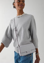Reegan Patent Mini Flap Crossbody Pavement