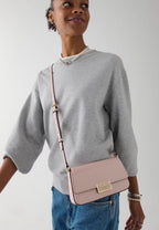 Reegan Patent Mini Flap Crossbody Tutu Pink