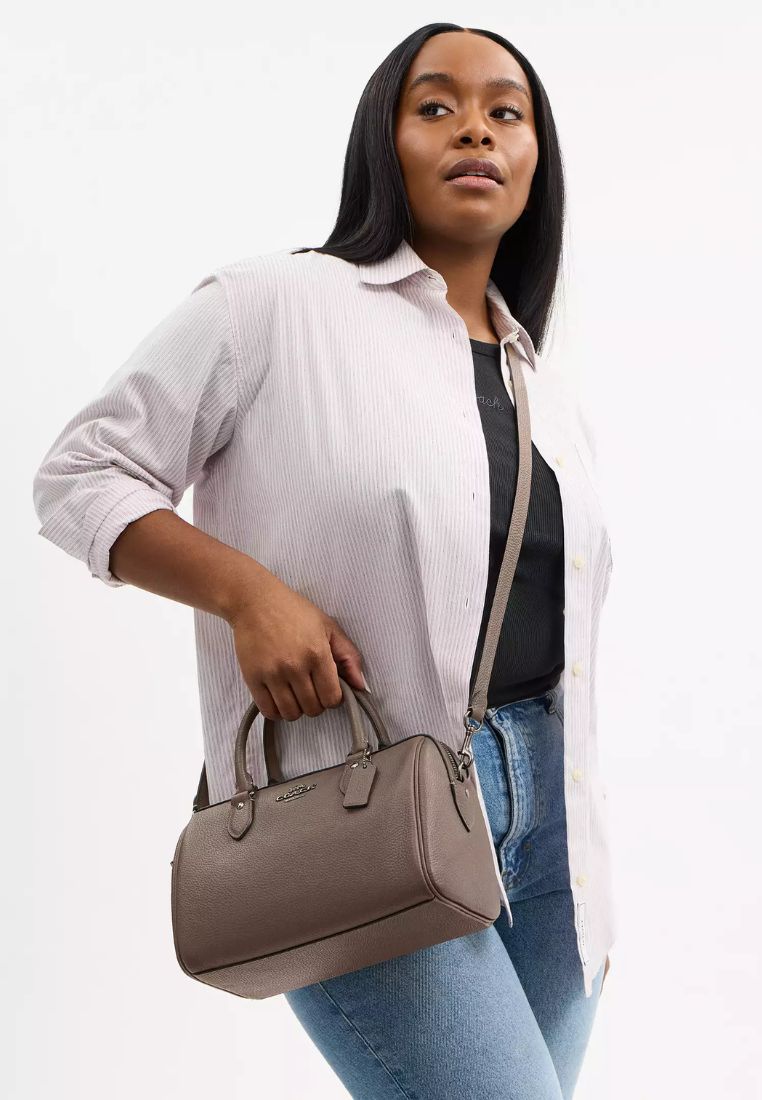 Rowan Satchel Bag Gunmetal Dark Stone
