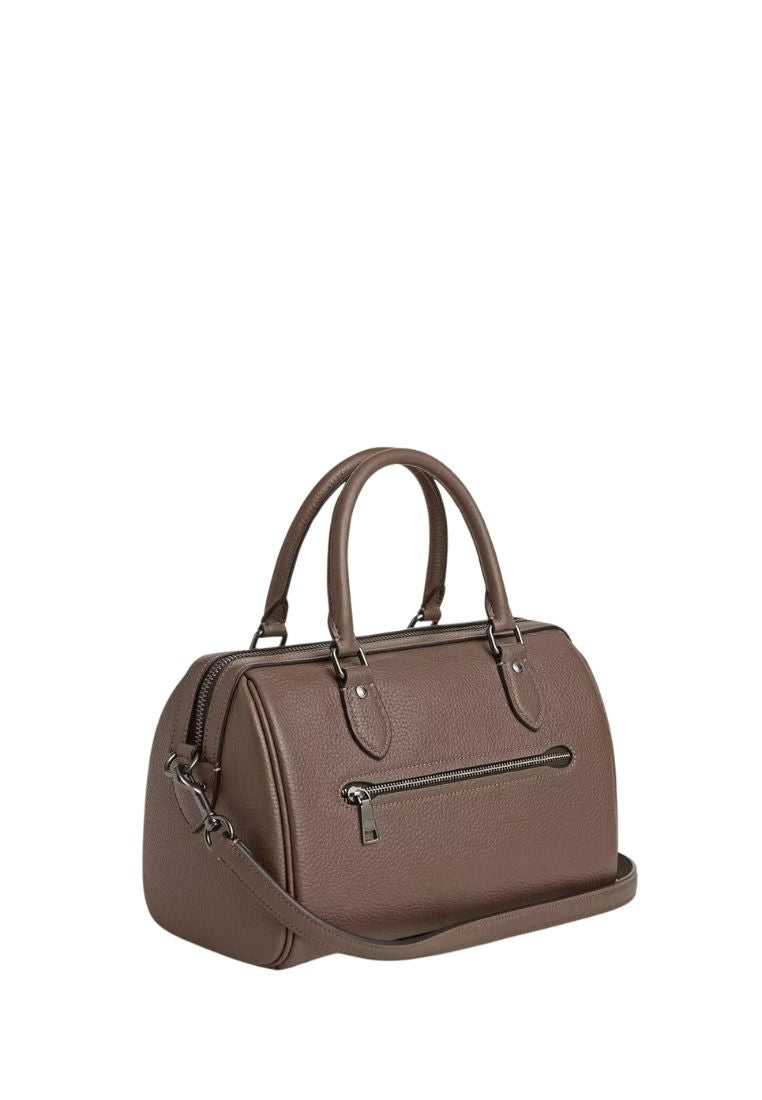 Rowan Satchel Bag Gunmetal Dark Stone