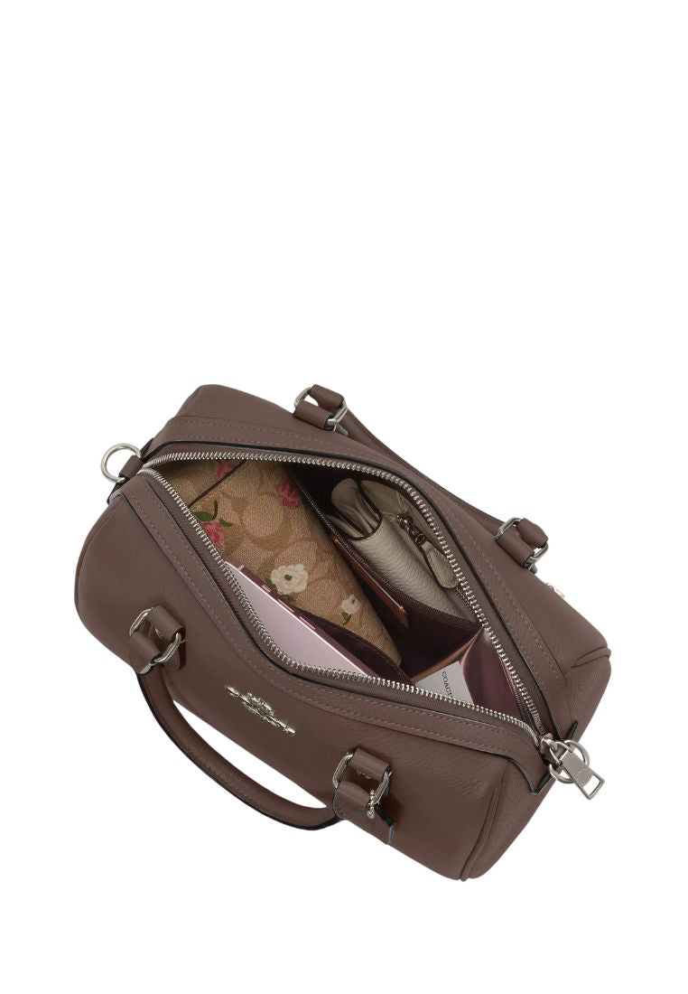 Rowan Satchel Bag Gunmetal Dark Stone