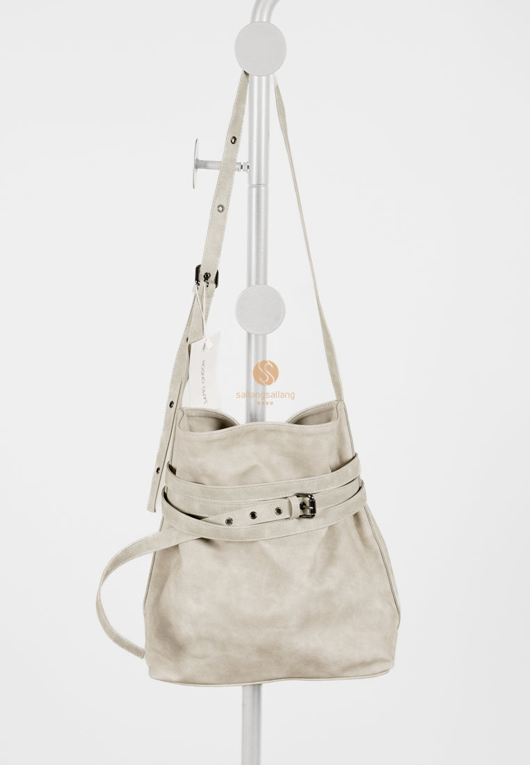 [DEFECT SALE 274] Belt Bucket Bag M Vintage Ivory