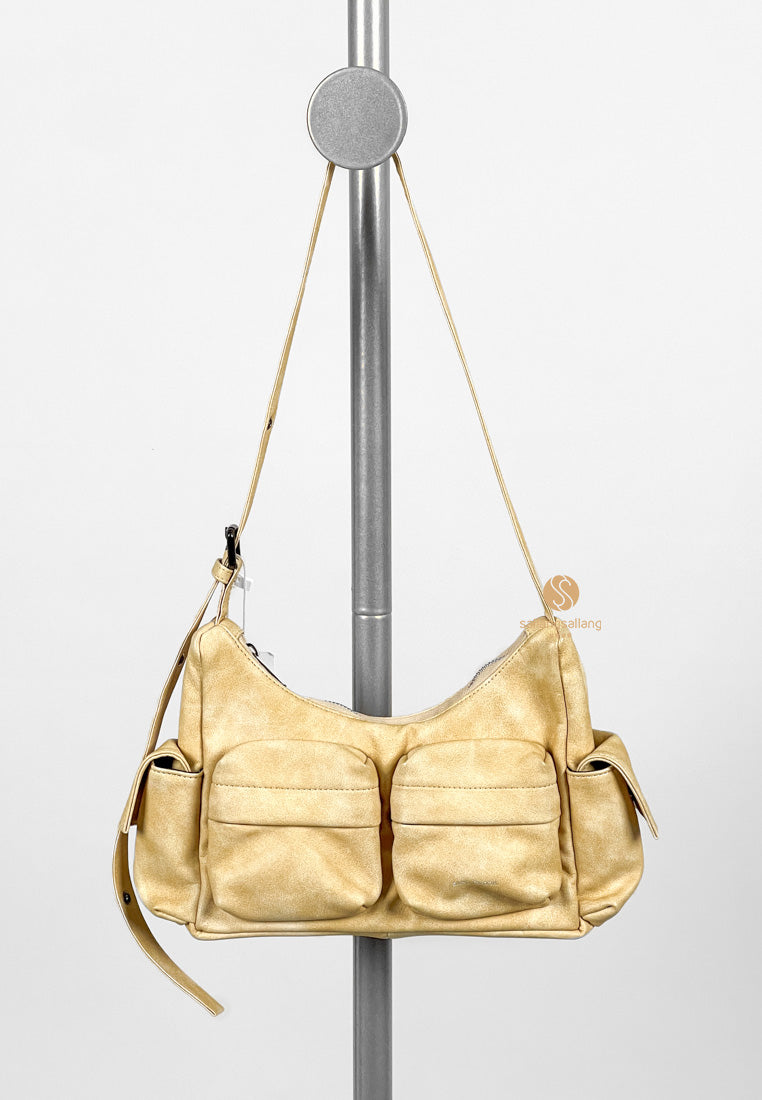 [DEFECT SALE 282]  SAMO ONDOH Pocket Mug Bag M Vintage Lemon