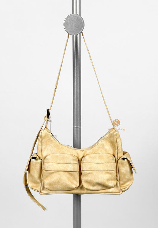 [DEFECT SALE 282]  SAMO ONDOH Pocket Mug Bag M Vintage Lemon