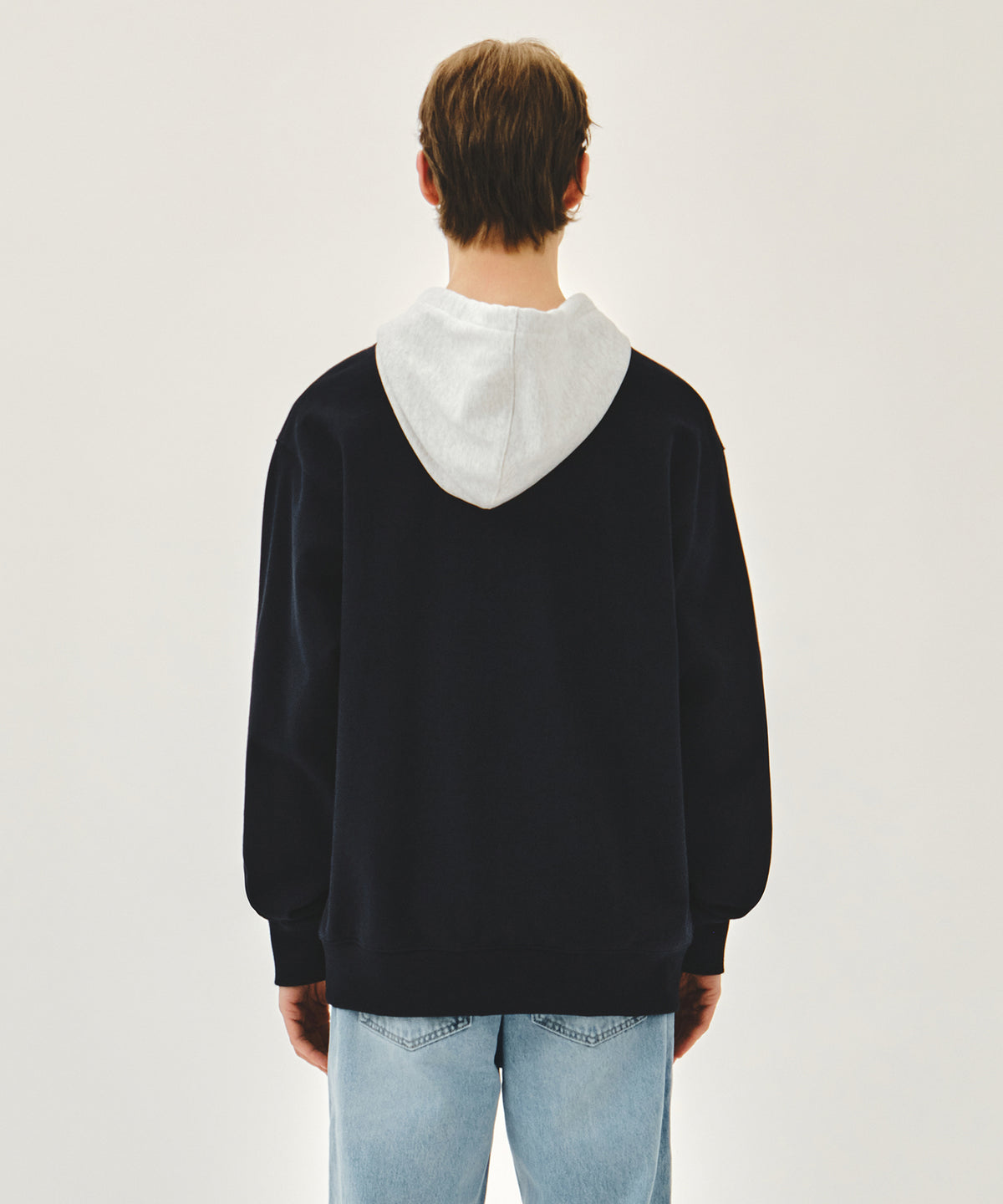 SHADOW CLASSIC LOGO COLOR BLOCK HOODIE navy