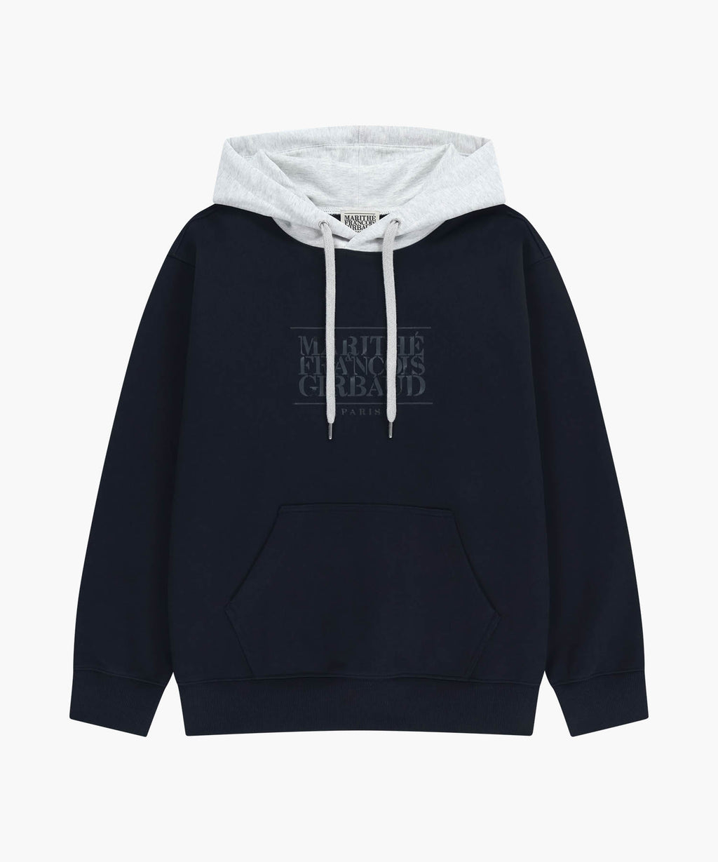 SHADOW CLASSIC LOGO COLOR BLOCK HOODIE navy