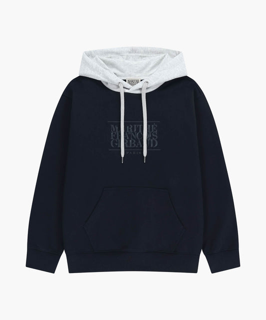 SHADOW CLASSIC LOGO COLOR BLOCK HOODIE navy