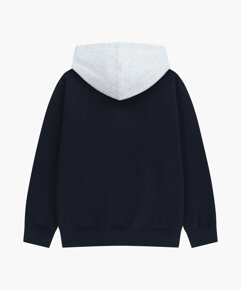 SHADOW CLASSIC LOGO COLOR BLOCK HOODIE navy
