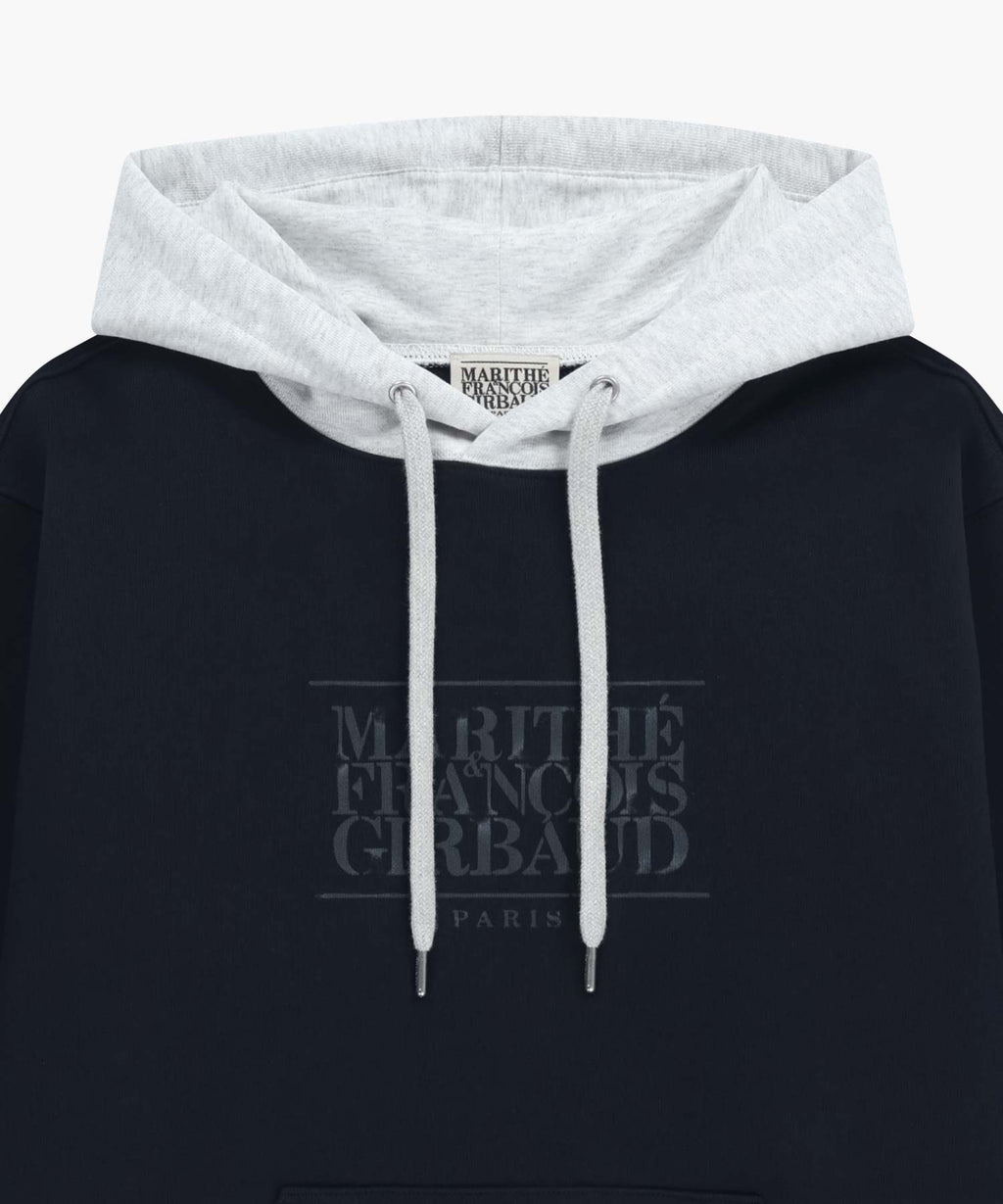 SHADOW CLASSIC LOGO COLOR BLOCK HOODIE navy