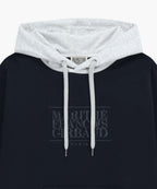 SHADOW CLASSIC LOGO COLOR BLOCK HOODIE navy