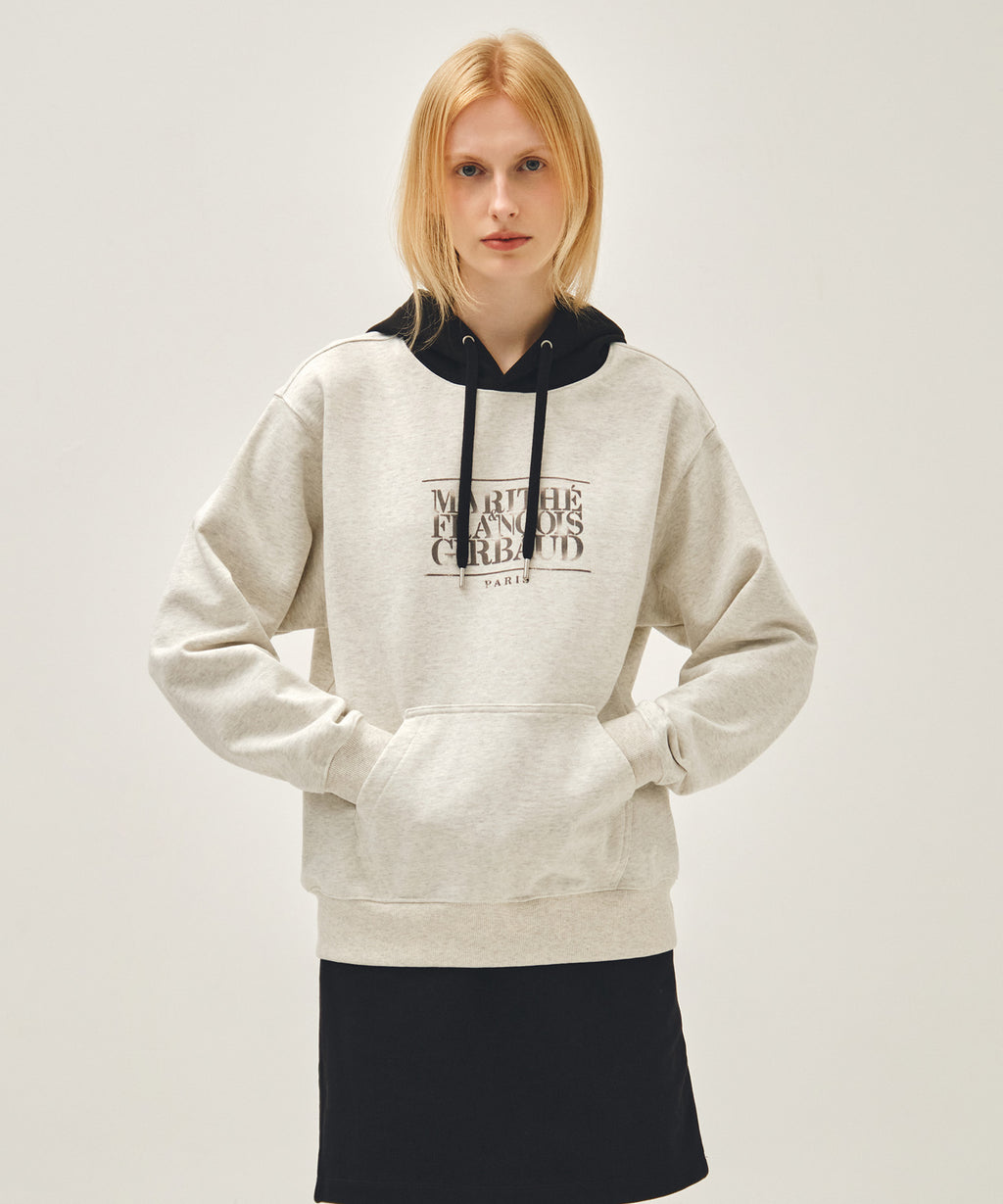 SHADOW CLASSIC LOGO COLOR BLOCK HOODIE oatmeal