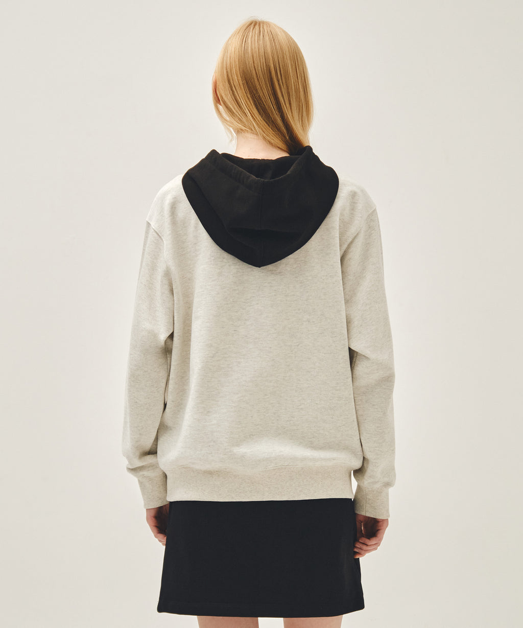 SHADOW CLASSIC LOGO COLOR BLOCK HOODIE oatmeal