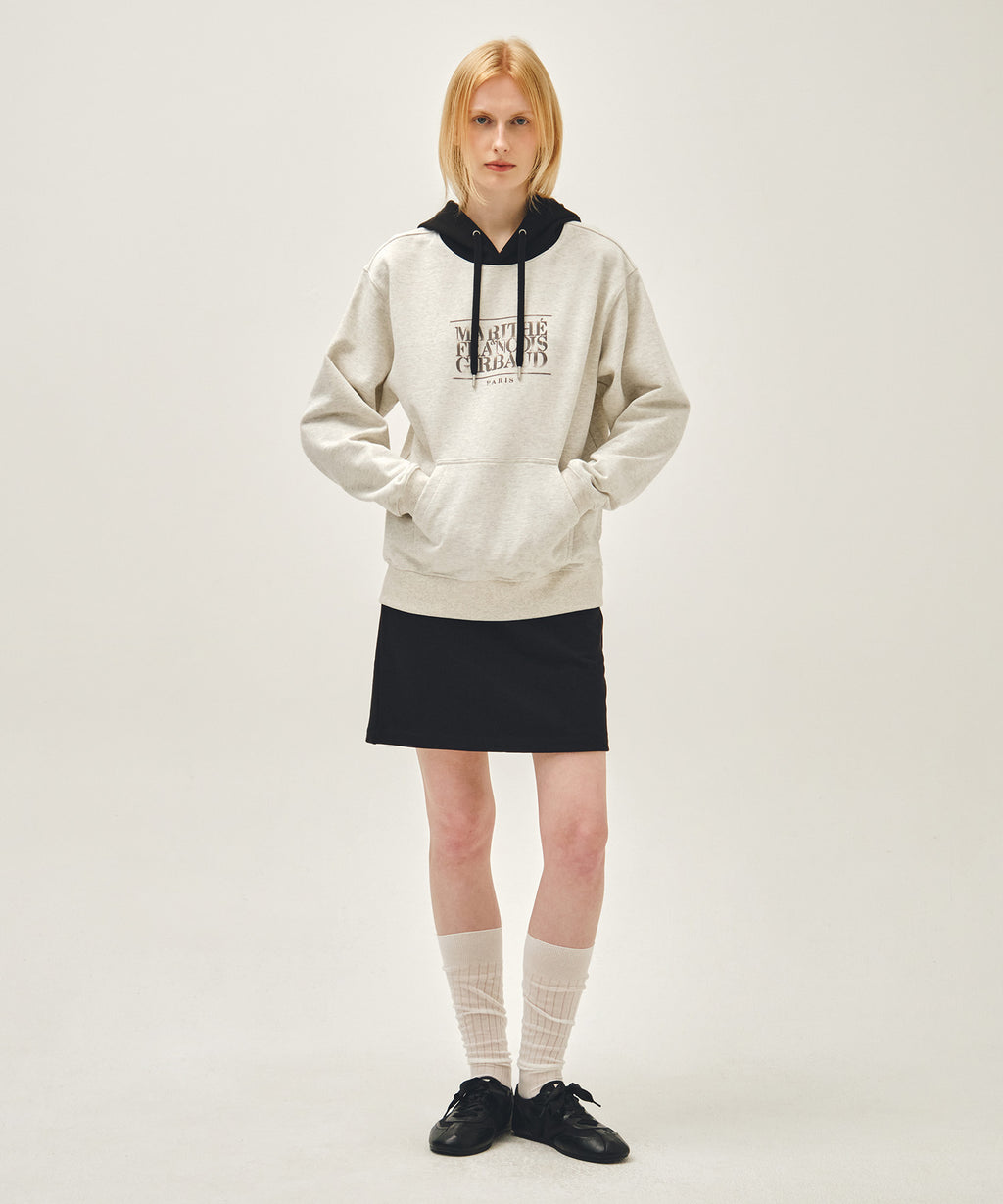 SHADOW CLASSIC LOGO COLOR BLOCK HOODIE oatmeal