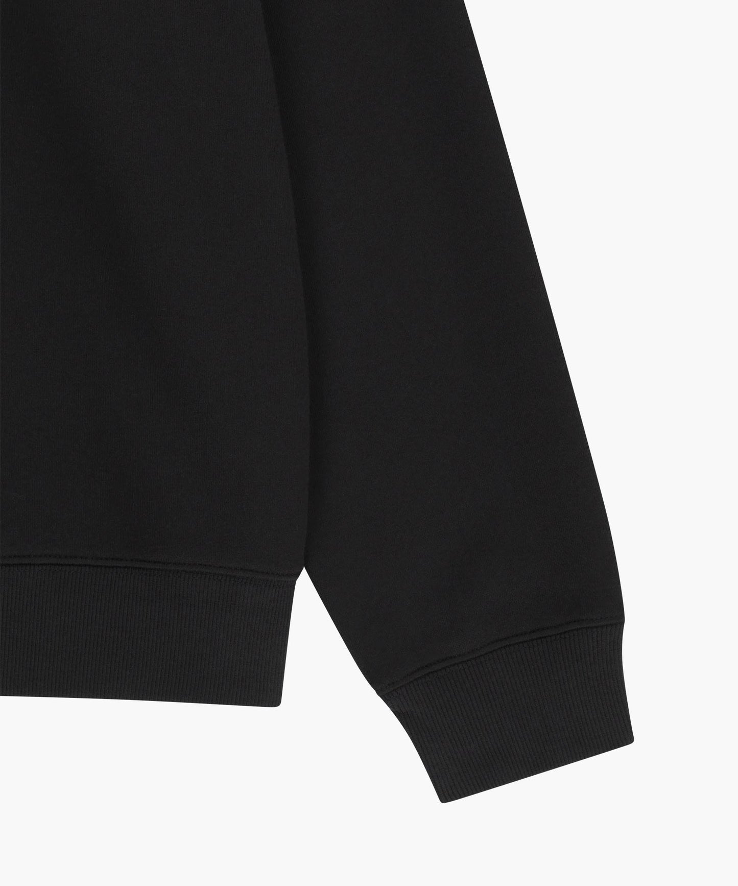 SMALL CLASSIC LOGO HALF ZIPUP SWEATSHIRT black