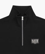 SMALL CLASSIC LOGO HALF ZIPUP SWEATSHIRT black