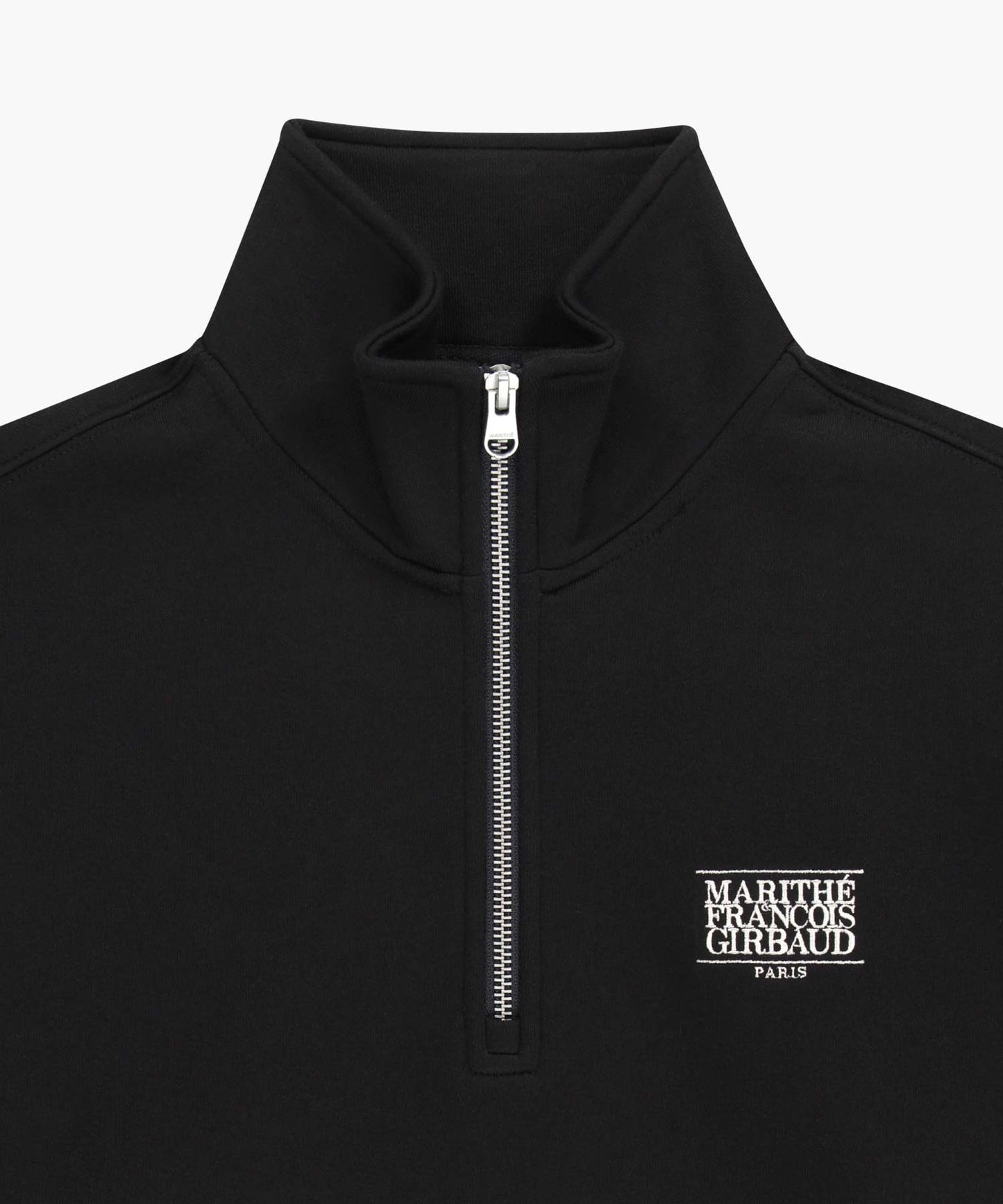 SMALL CLASSIC LOGO HALF ZIPUP SWEATSHIRT black