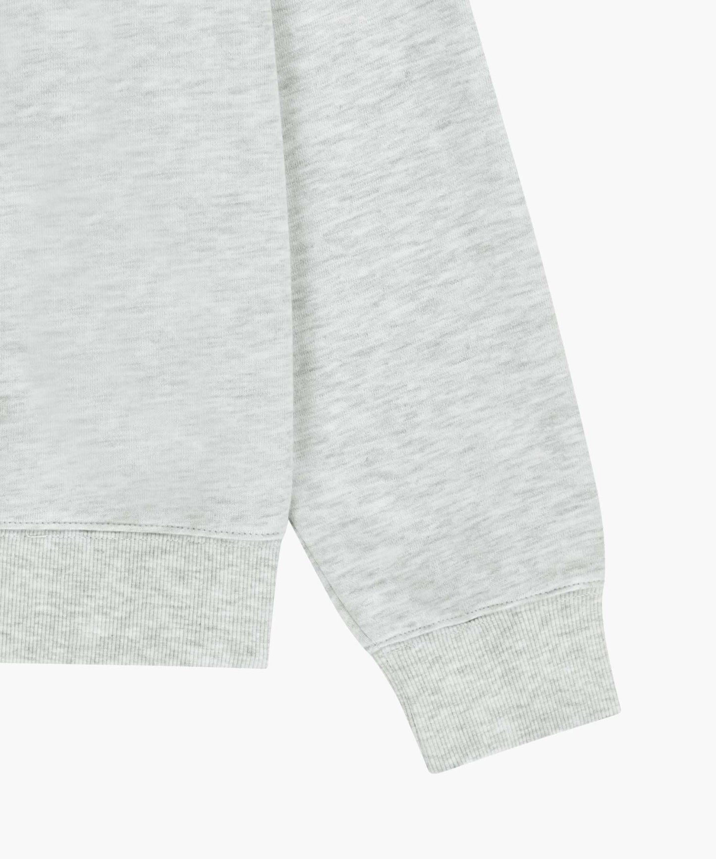 SMALL CLASSIC LOGO HALF ZIPUP SWEATSHIRT light heather gray