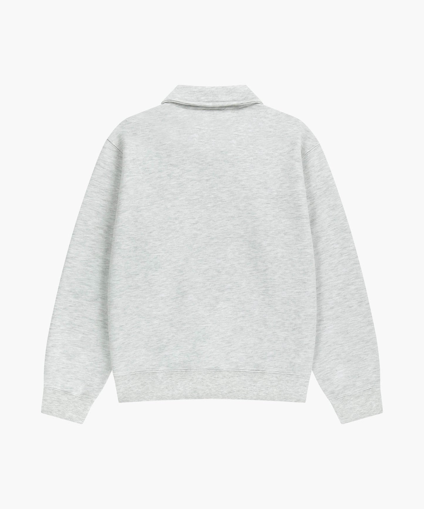 SMALL CLASSIC LOGO HALF ZIPUP SWEATSHIRT light heather gray