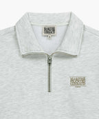 SMALL CLASSIC LOGO HALF ZIPUP SWEATSHIRT light heather gray