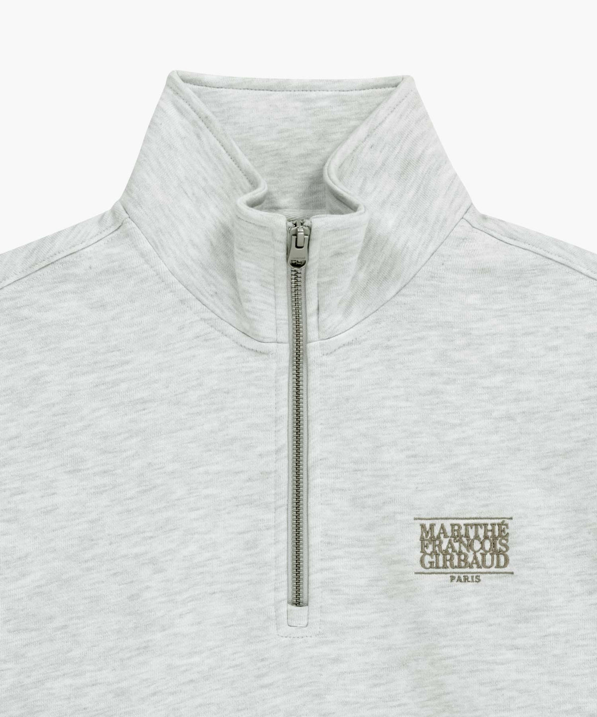 SMALL CLASSIC LOGO HALF ZIPUP SWEATSHIRT light heather gray