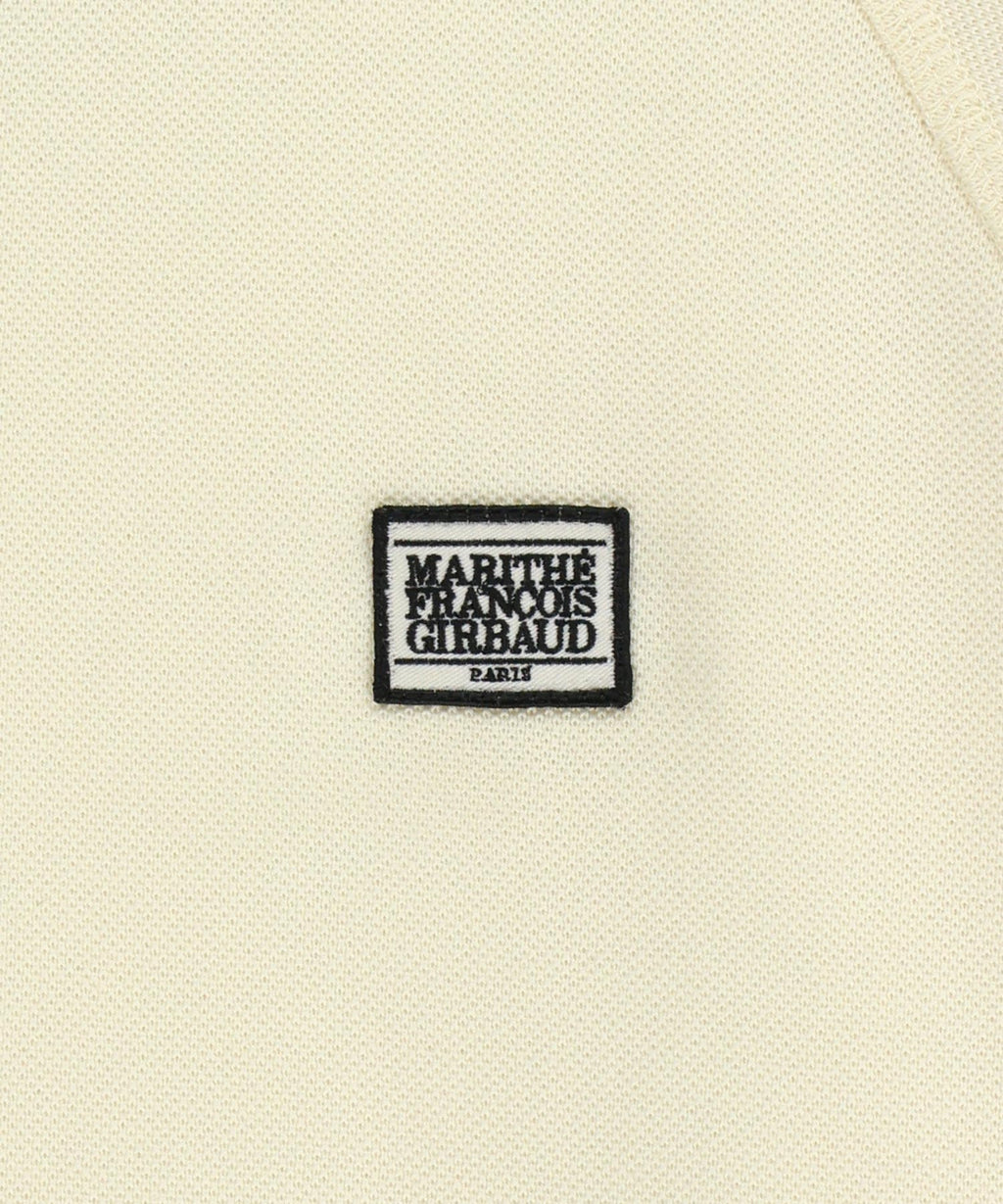 SMALL CLASSIC LOGO PK COLLAR POINT TEE ivory