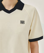 SMALL CLASSIC LOGO PK COLLAR POINT TEE ivory