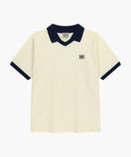 SMALL CLASSIC LOGO PK COLLAR POINT TEE ivory