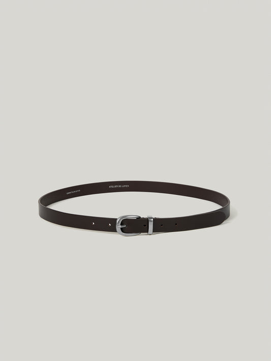 SOBRE AMPLE LEATHER BELT organ brown