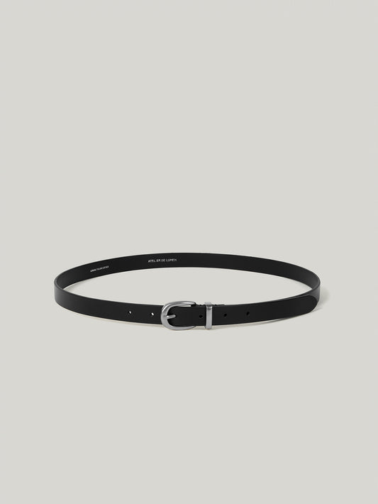 SOBRE AMPLE LEATHER BELT soft black