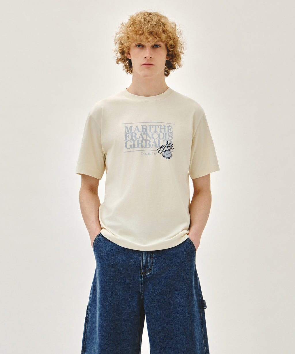 STAMP CLASSIC LOGO TEE cream