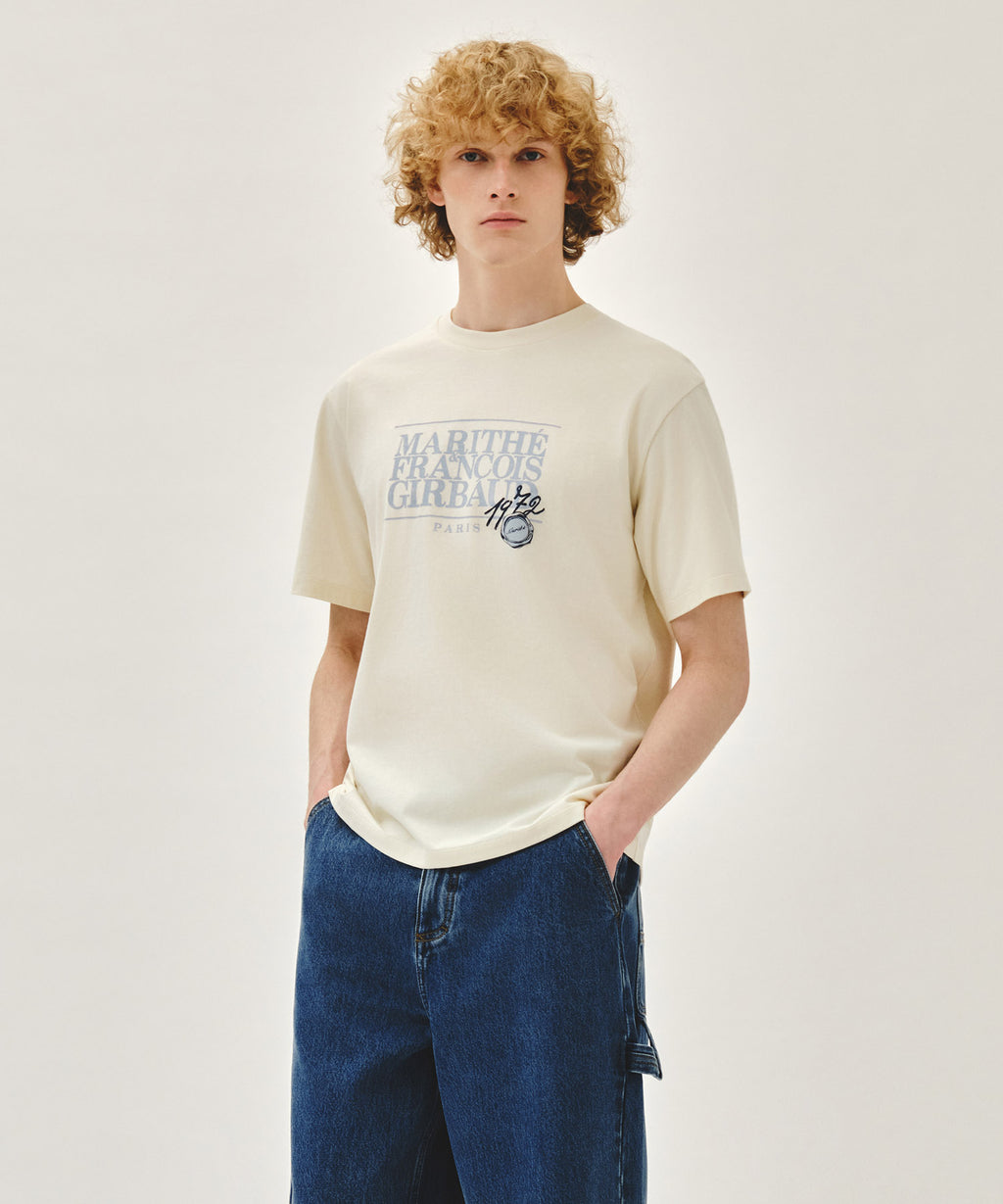 STAMP CLASSIC LOGO TEE cream