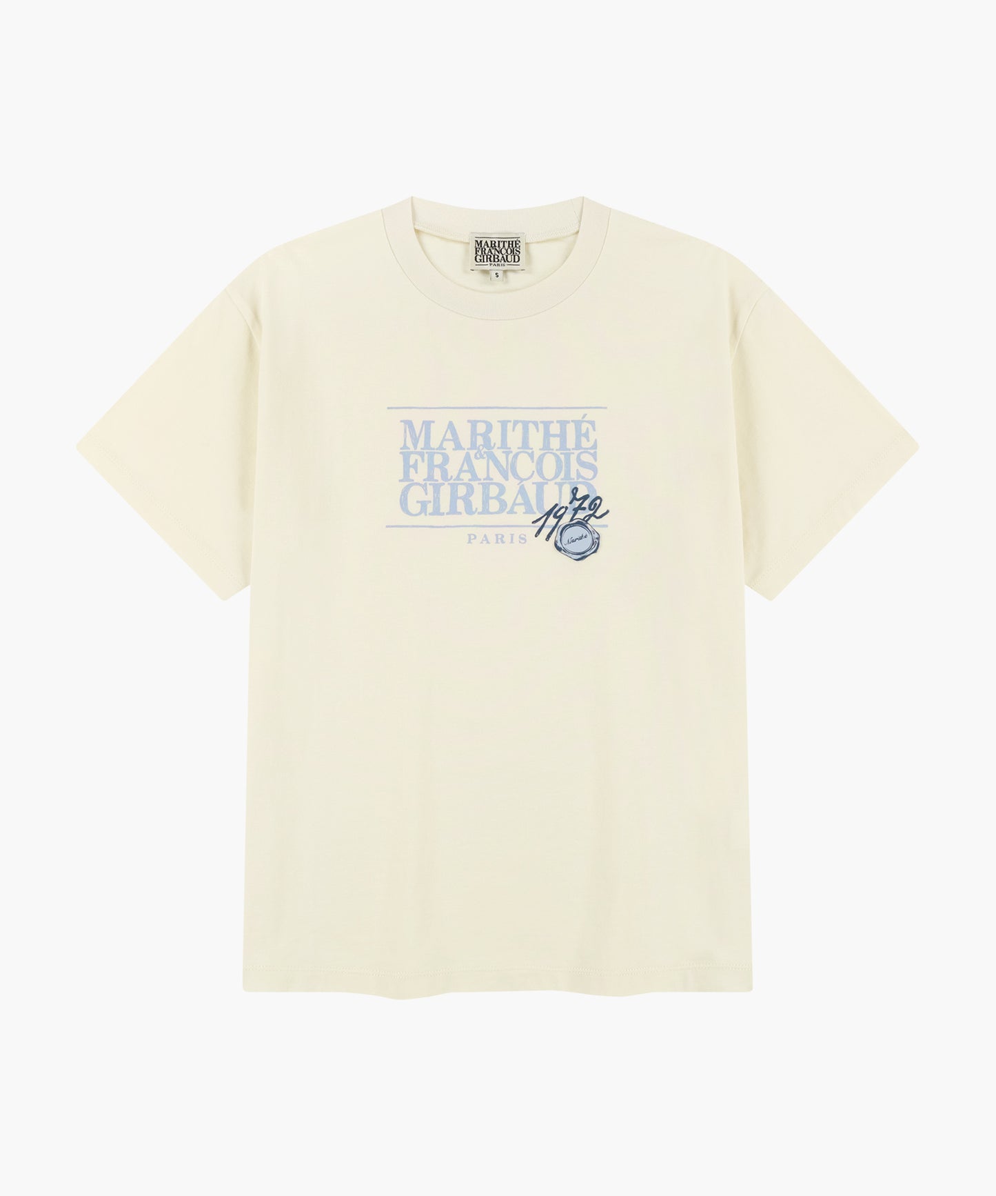STAMP CLASSIC LOGO TEE cream