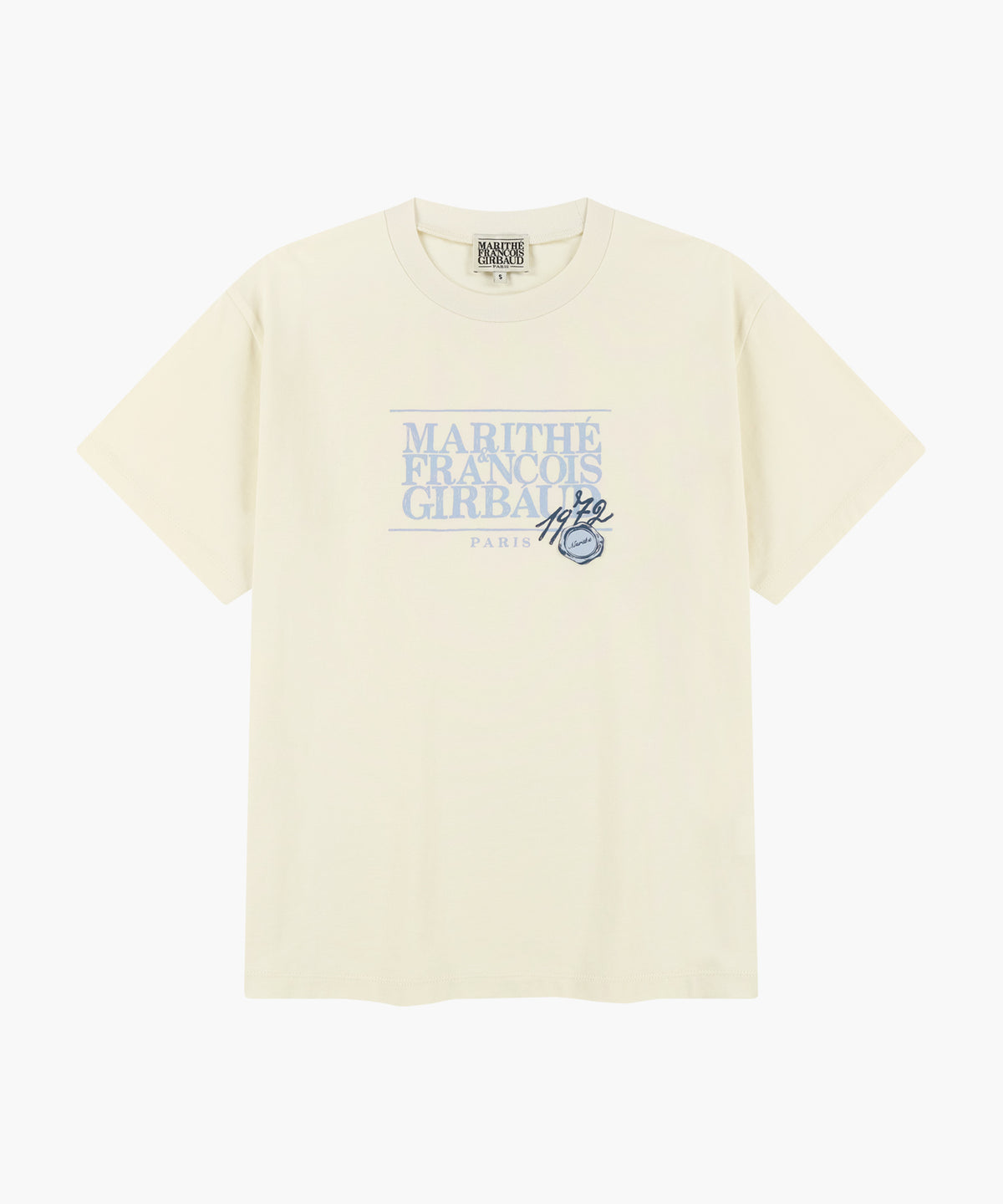 STAMP CLASSIC LOGO TEE cream