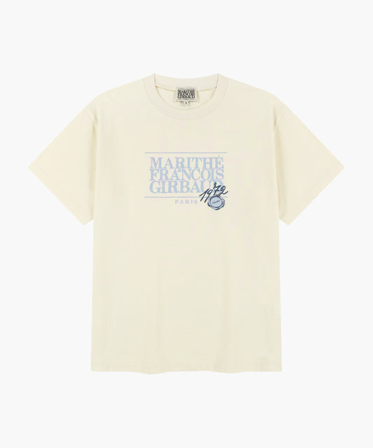 STAMP CLASSIC LOGO TEE cream