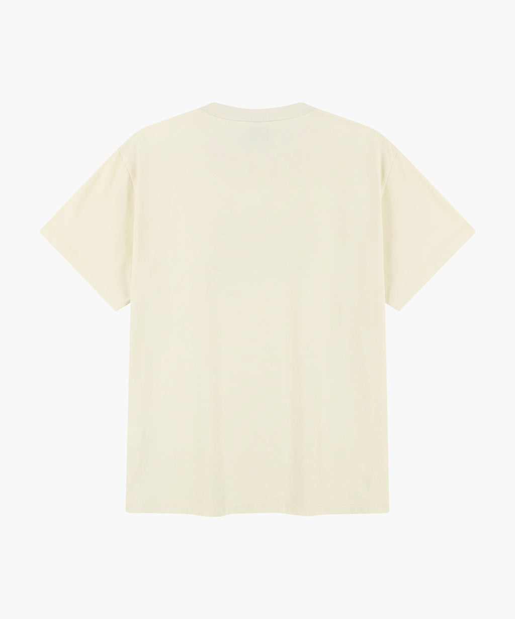 STAMP CLASSIC LOGO TEE cream
