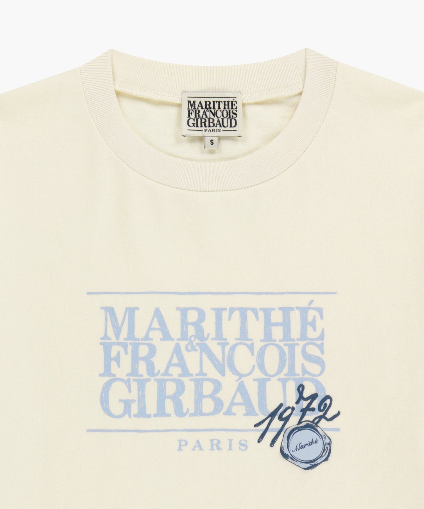 STAMP CLASSIC LOGO TEE cream