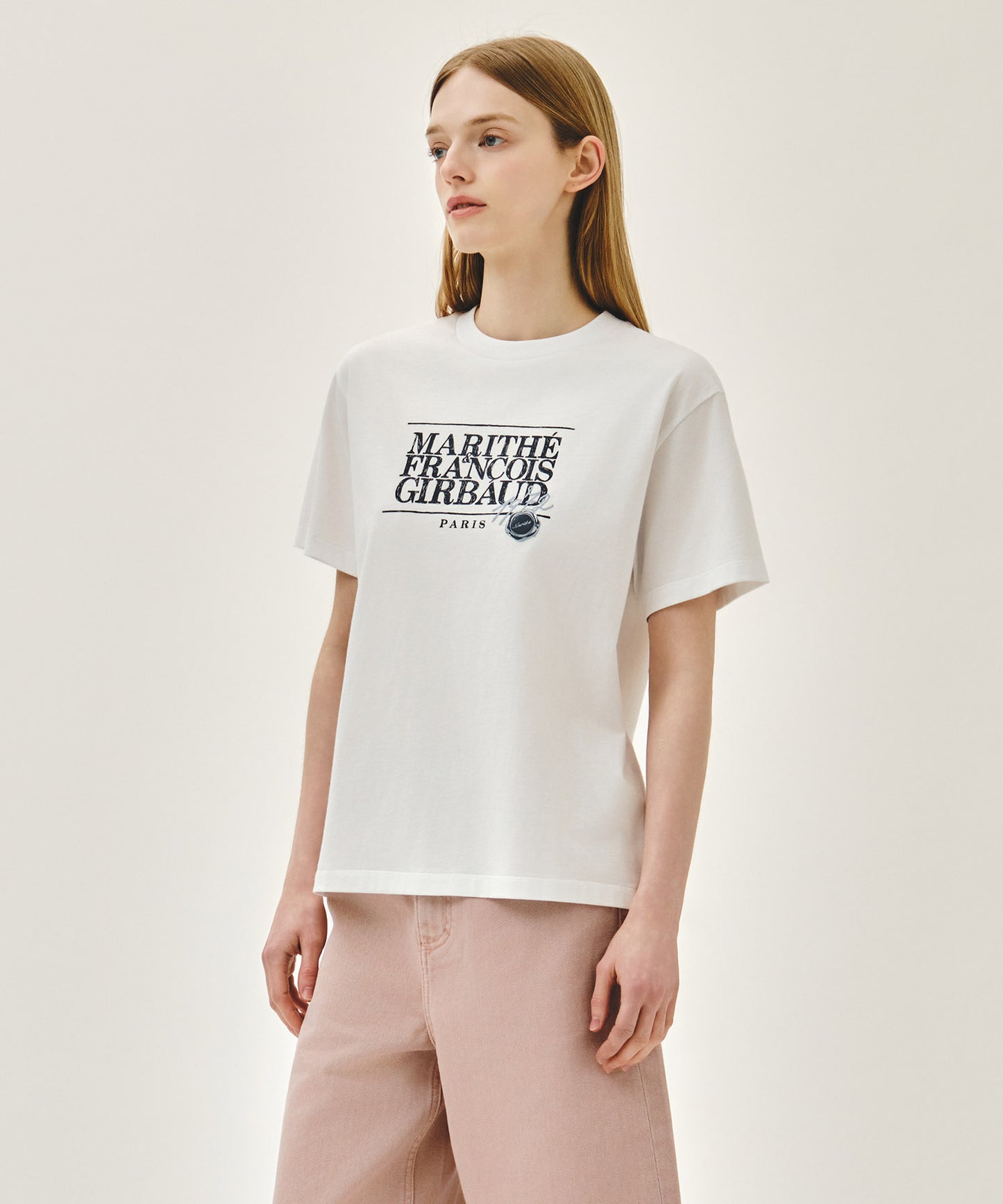STAMP CLASSIC LOGO TEE white