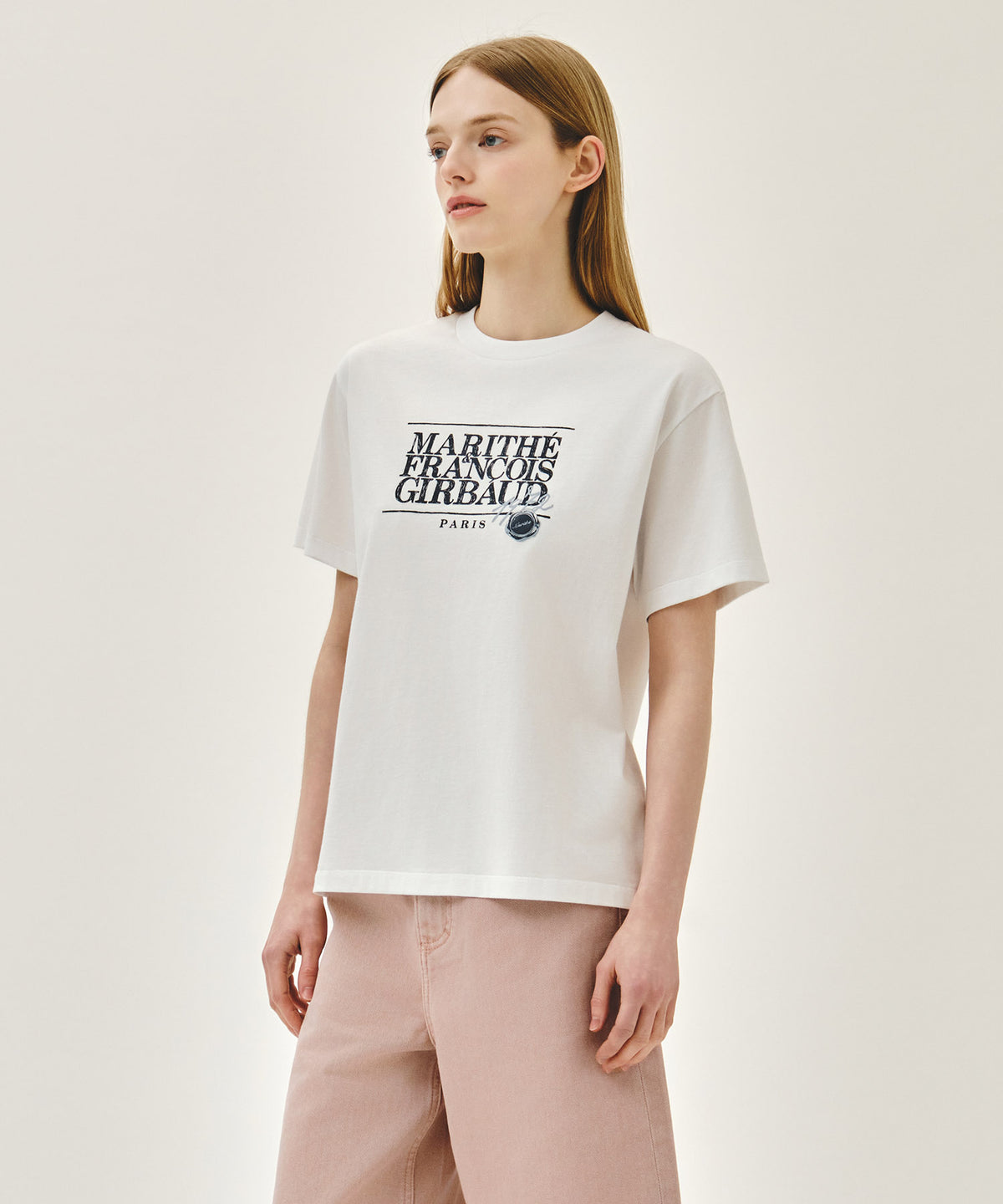 STAMP CLASSIC LOGO TEE white