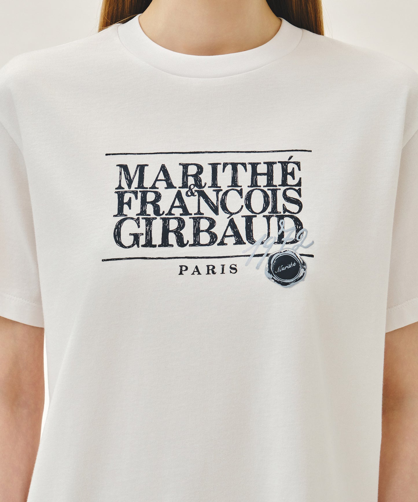 STAMP CLASSIC LOGO TEE white