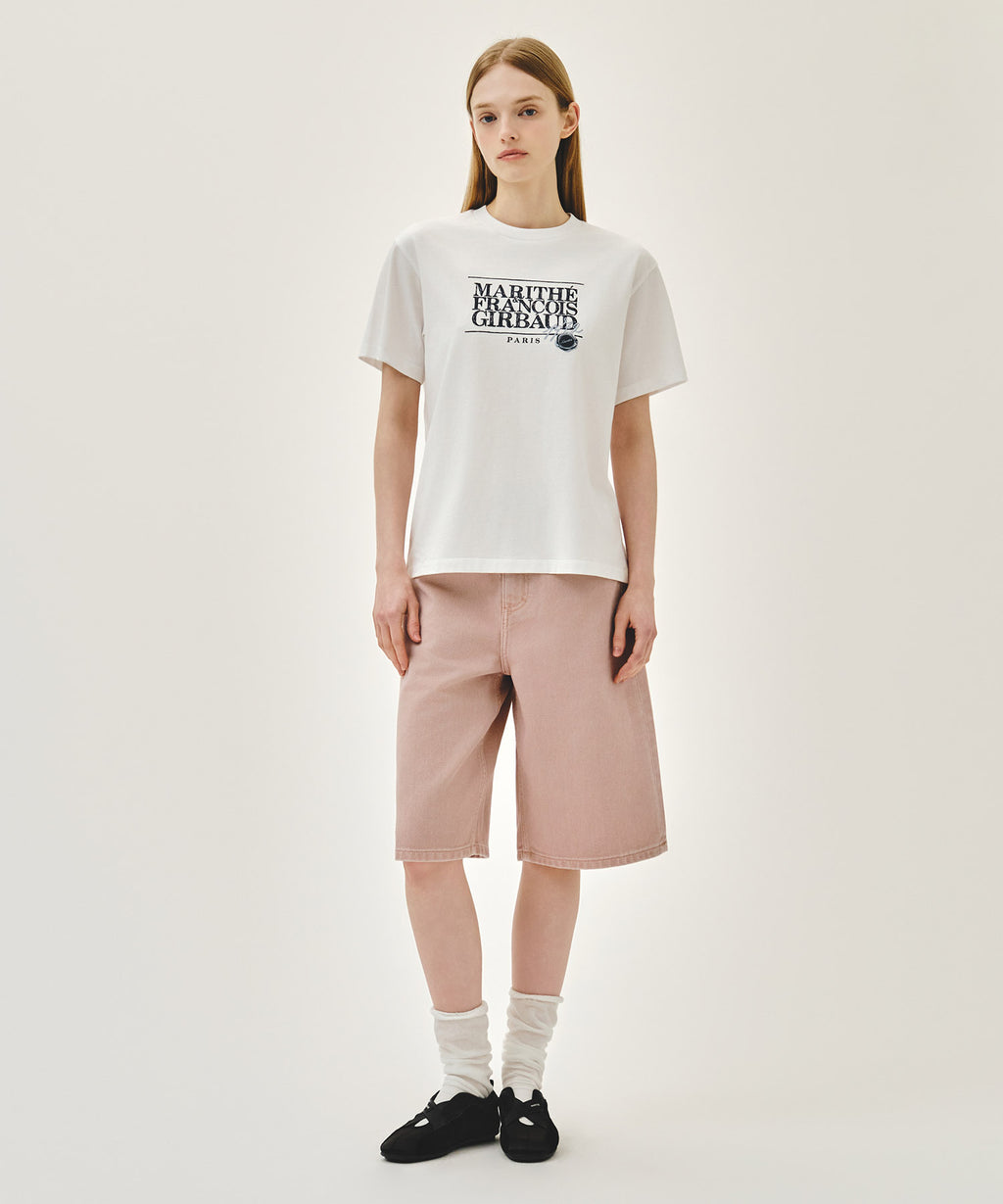 STAMP CLASSIC LOGO TEE white