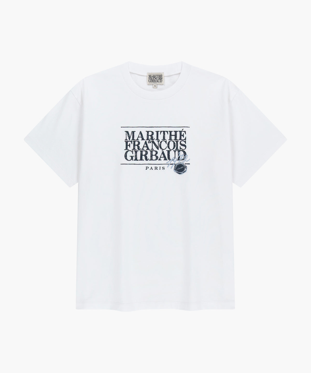 STAMP CLASSIC LOGO TEE white