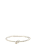 Sailor's Knot Hinge Bangle Silver