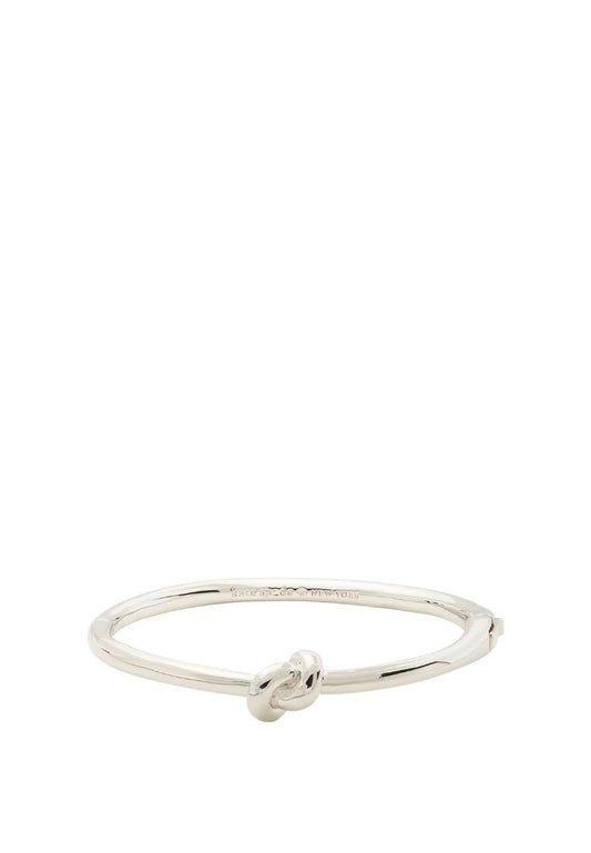 Sailor's Knot Hinge Bangle Silver