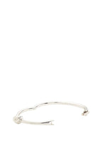 Sailor's Knot Hinge Bangle Silver