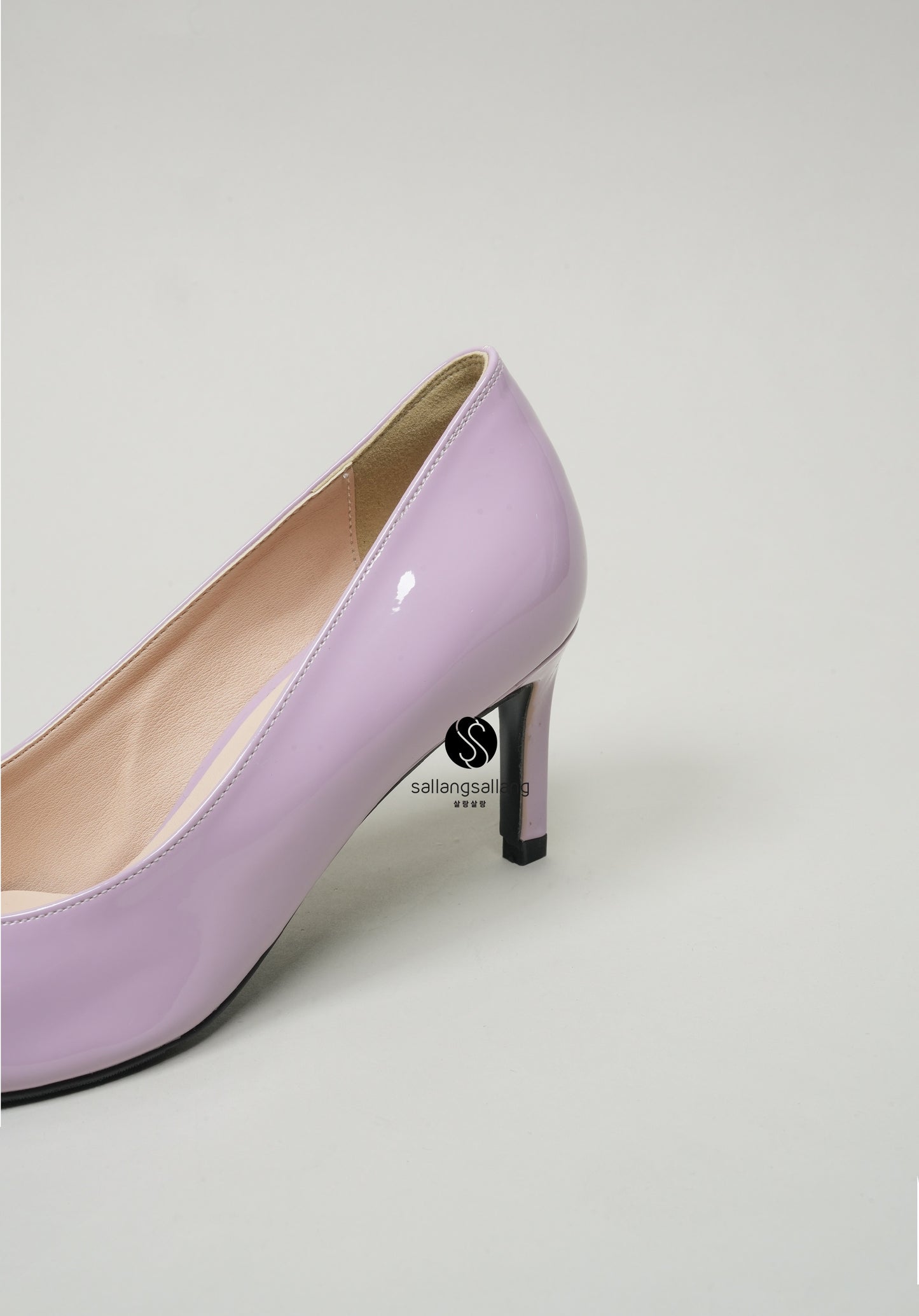 Erian Square Heels Light Purple 7 cm