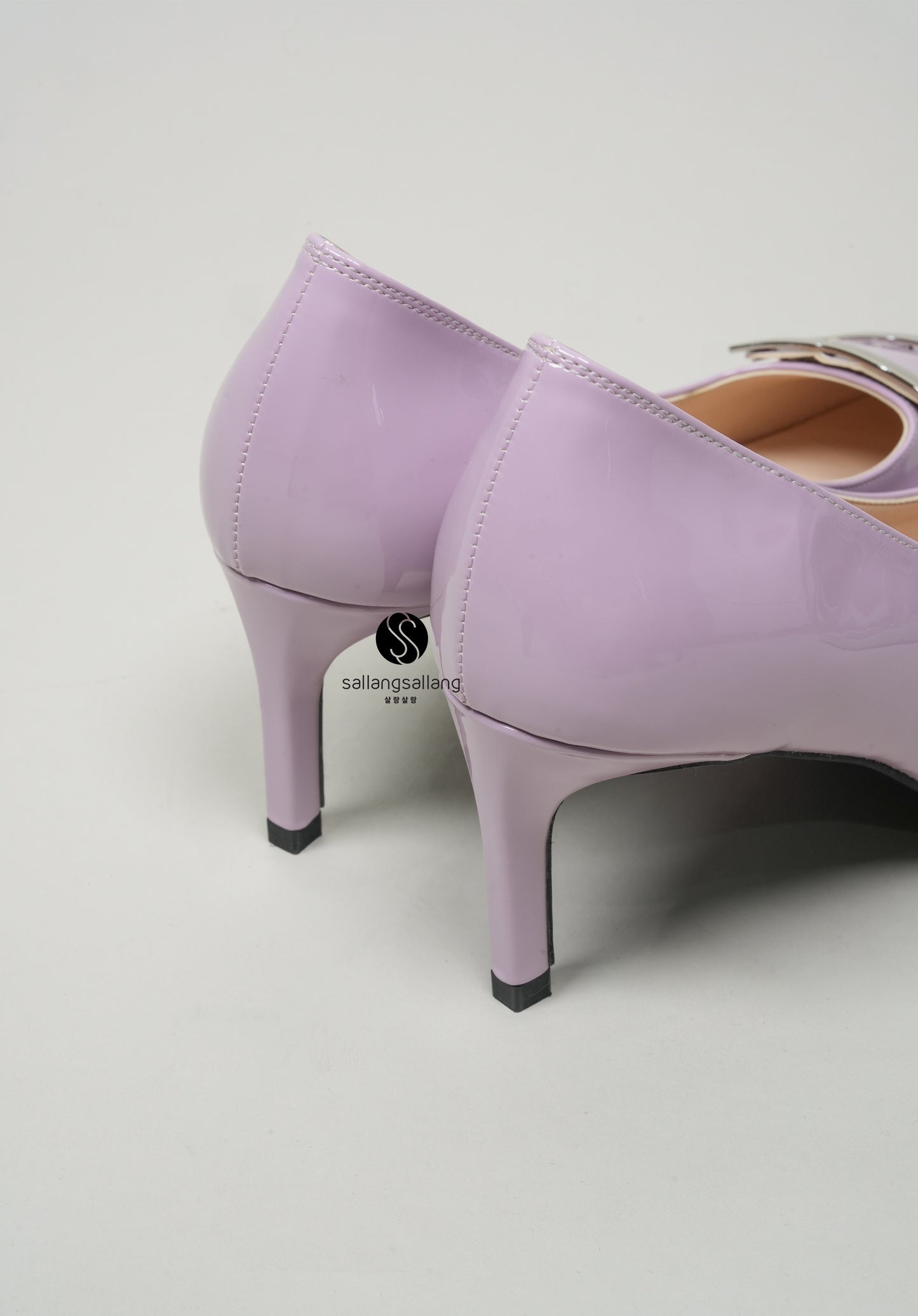 Erian Square Heels Light Purple 7 cm