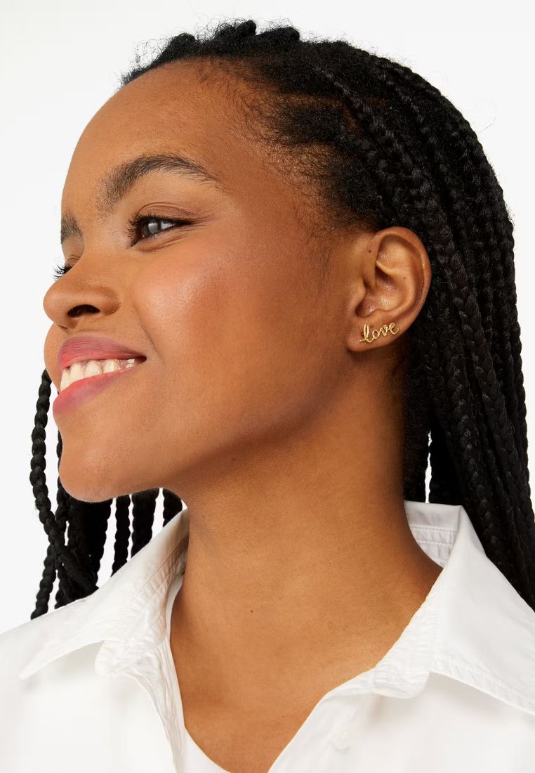 Say Yes Love Earrings Gold