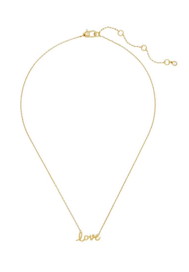 Say Yes Love Pendant Gold